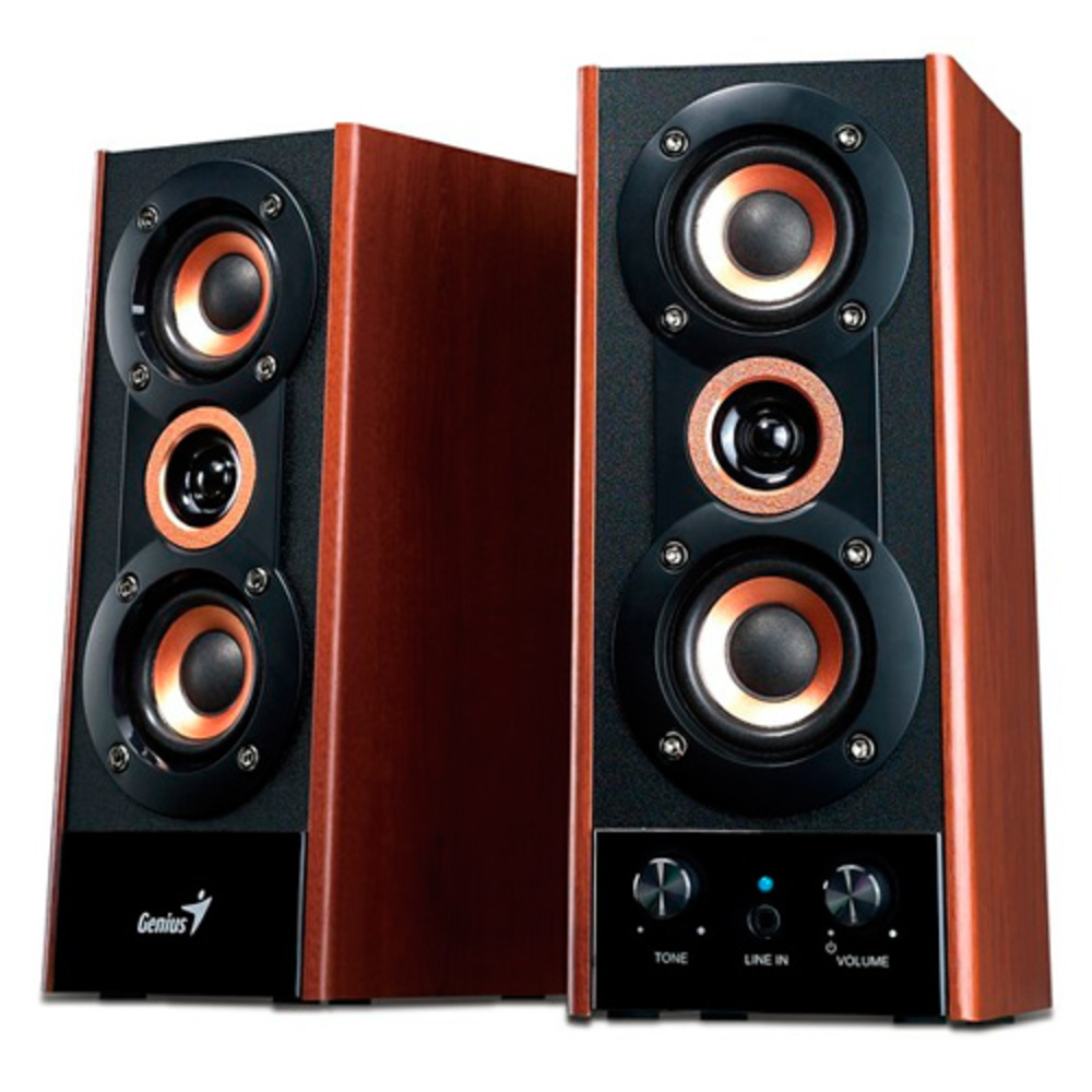 Genius Parlantes Multimedia 2.0 SP-HF800A Madera | pc Factory