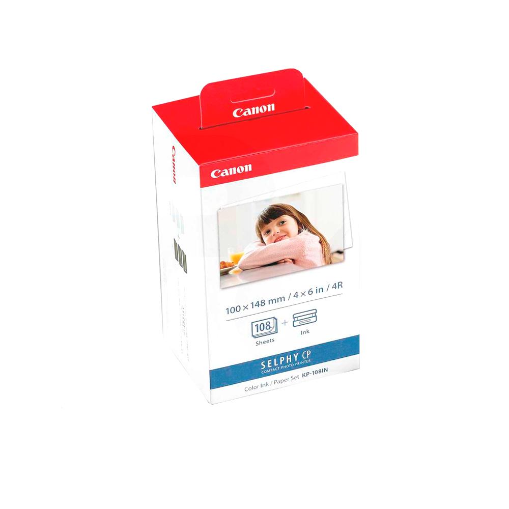 Canon Cassette de Tintas Selphy KP-108 + Papeles | pc Factory