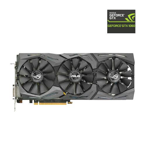 Asus Video NVIDIA GeForce GTX1060 O6GB Strix ROG OC | PC Factory