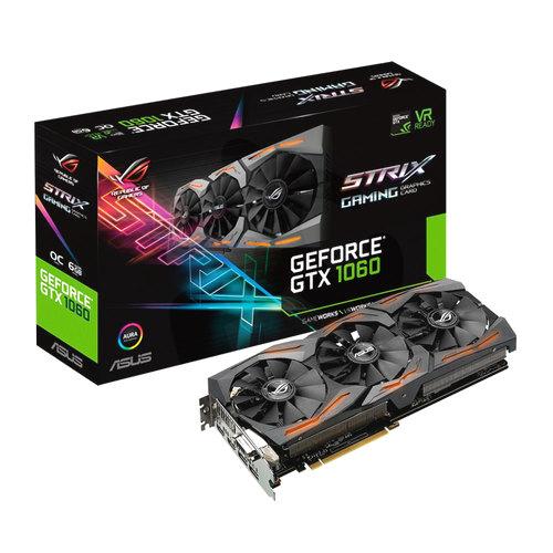 ASUS GeForce GTX 1060 OC版　6GB Asus Video NVIDIA GeForce GTX1060 O6GB Strix ROG OC | PC Factory