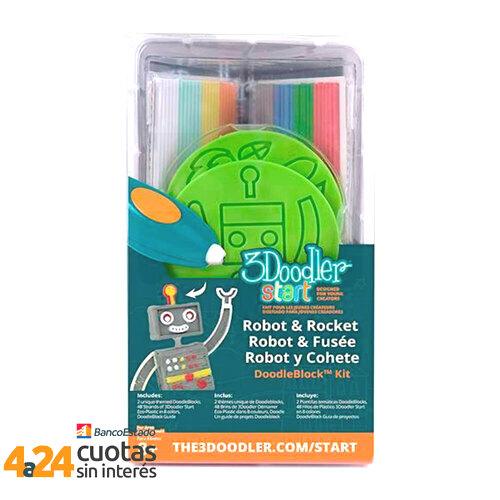 Molde Robot & Cohete Doodle Block Kit 