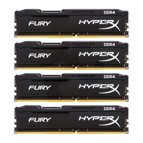 Kingston DDR4 32GB 2400MHz (4x 8GB) HyperX FURY Black | PC Factory