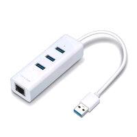 Adaptador USB 3.0 a Ethernet 10/100/1000 3 HUBs USB  3.0 UE330
