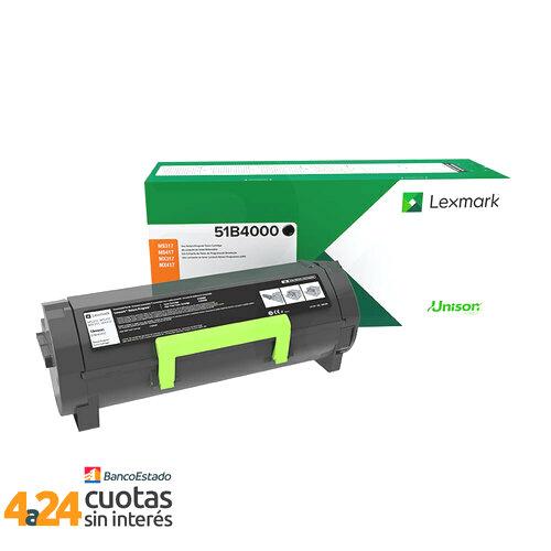 Toner Original Lexmark 51B4000 Negro 