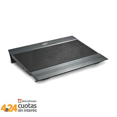 Base para Notebook de hasta 17"" con 2 ventiladores y 4 puertos USB (N8 Black)