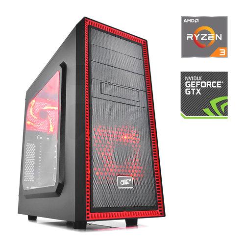 Gear Desktop GAMER-61a AMD Ryzen 3 1200 8GB 1TB NVIDIA GTX1050Ti