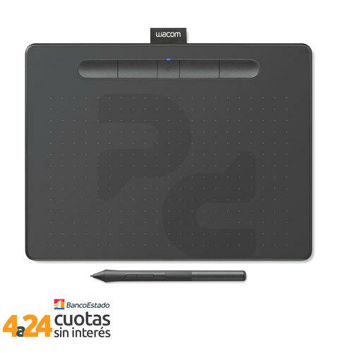 Tableta Digitalizadora Intuos Bluetooth Medium Negra Wacom (CTL-6100WL/K0-A)