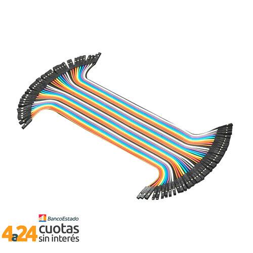 40 Cables Dupont/Jumper Hembra-Hembra 15cm