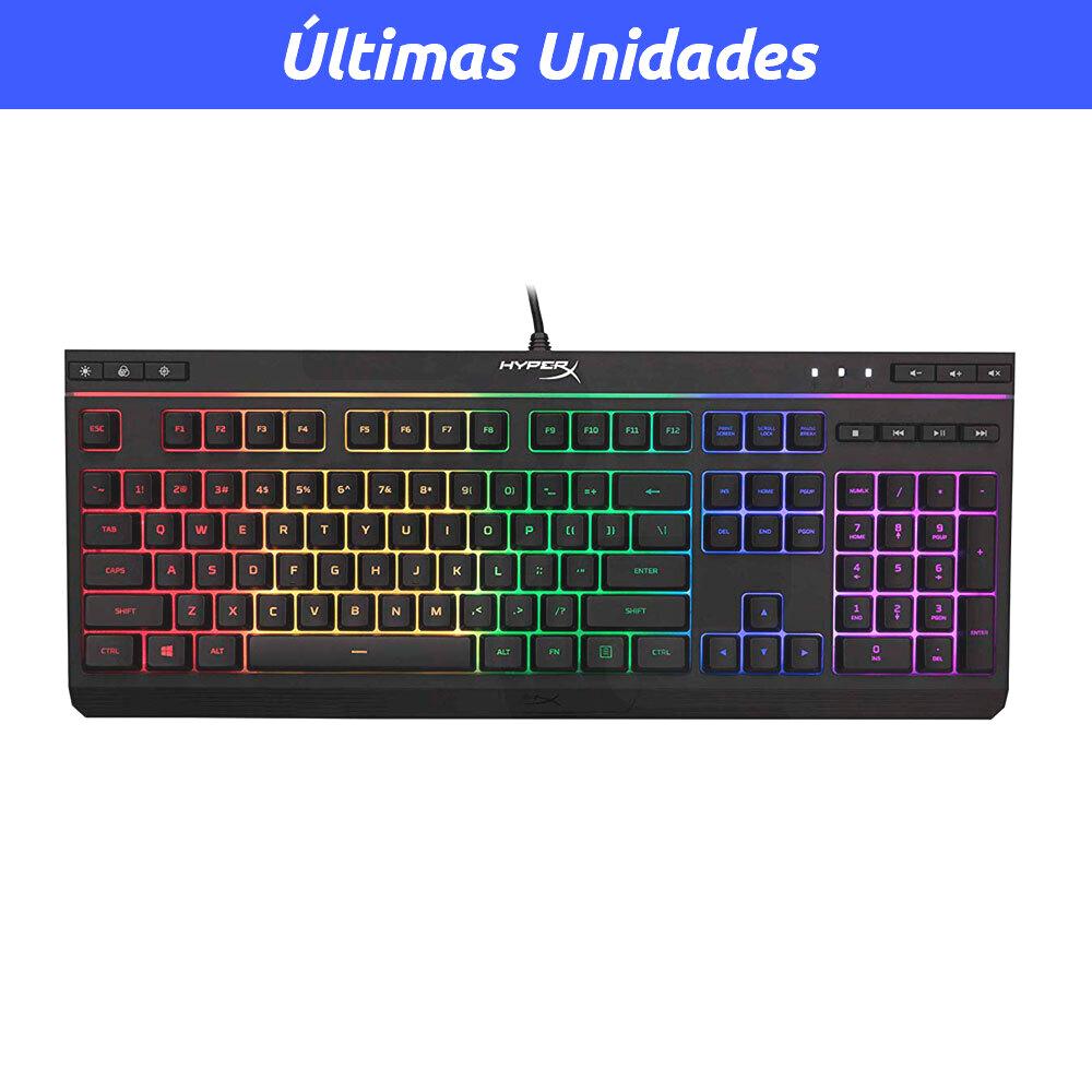 Teclado Gamer Alámbrico HyperX Alloy Core RGB Membrana - Negro