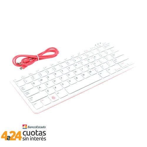 Teclado Oficial Raspberry Pi - Blanco y Rojo