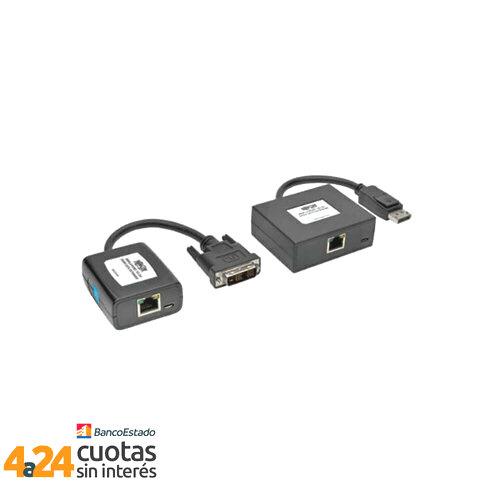 Juego Extensor Activo DisplayPort a DVI sobre Cat5/6, hasta 38m