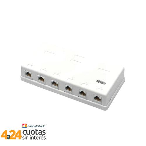 Caja Pre-Configurada 6 Puertos Cat6 Sin Blindaje