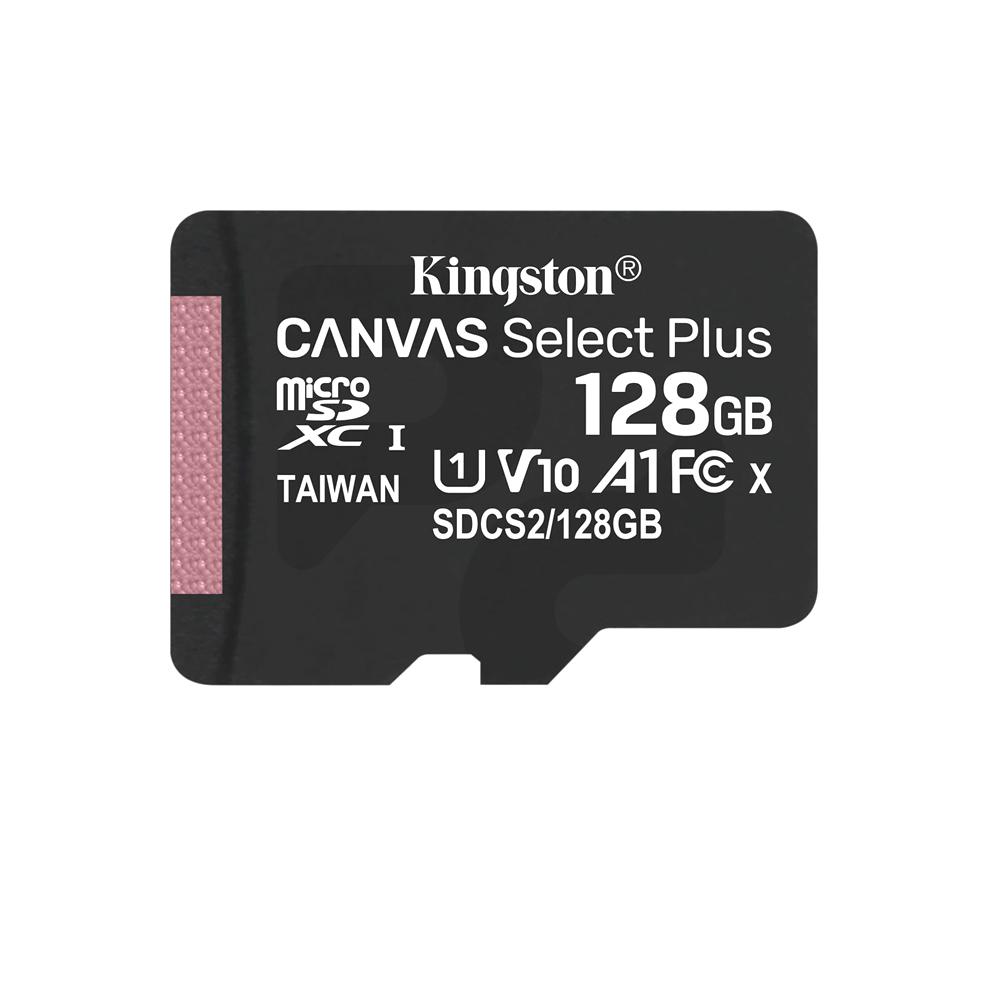 Kingston Memoria 128GB microSDXC (100MB/s) UHS-I U1 A1 Canvas