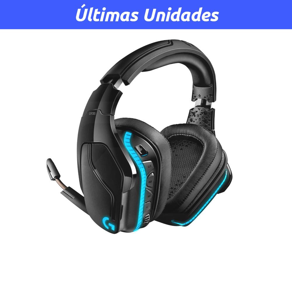 Audífono Gamer Logitech G935, Sonido 7.1, Inalámbrico, Negro