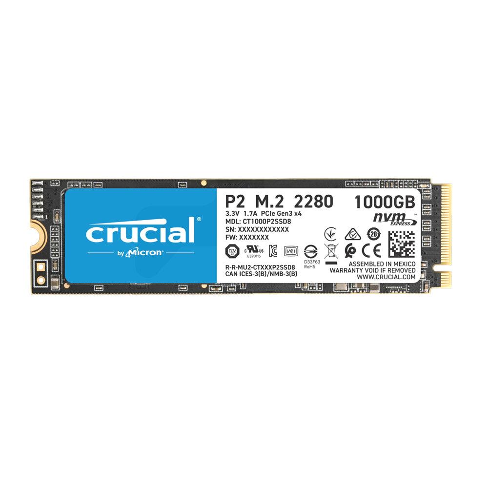 Crucial Unidad SSD 1TB PCIe NVME M.2 P2 | PC Factory