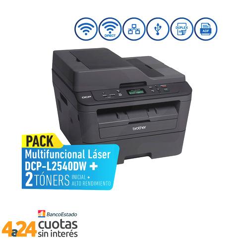 Multifuncional Láser Blanco y Negro DCP-L2540DW WiFi-Direct / Ethernet / Dúplex / ADF + TONER ADICIONAL TN-2370