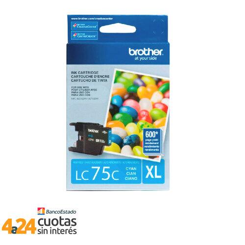 Cartucho de Tinta Original Brother  LC75 Cyan