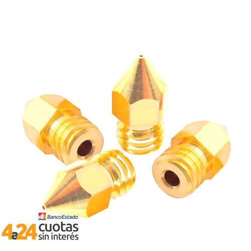 Boquilla de impresora 3D de 0.2mm para CR-10S Pro, CR-10 Max (4 unidades)