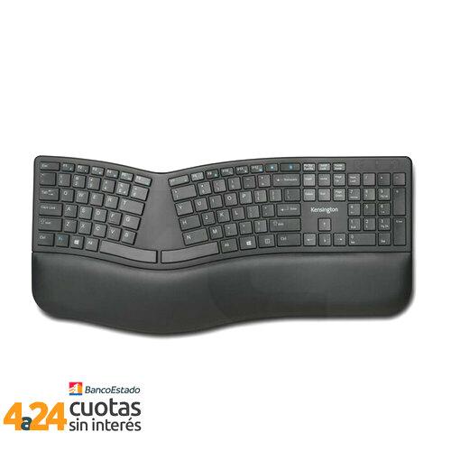 Teclado Pro Fit Ergonomico Wireless Bluetooth Español Negro