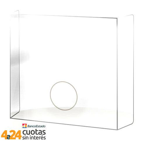 Barrera transparente C-Stop Caja pagadora 60+20x70cm + troquel 