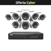 Kit de Vigilancia DVR 8 Canales 5MP Hybrid (5 en 1) + 8 Cámaras 2MP Full HD TVI