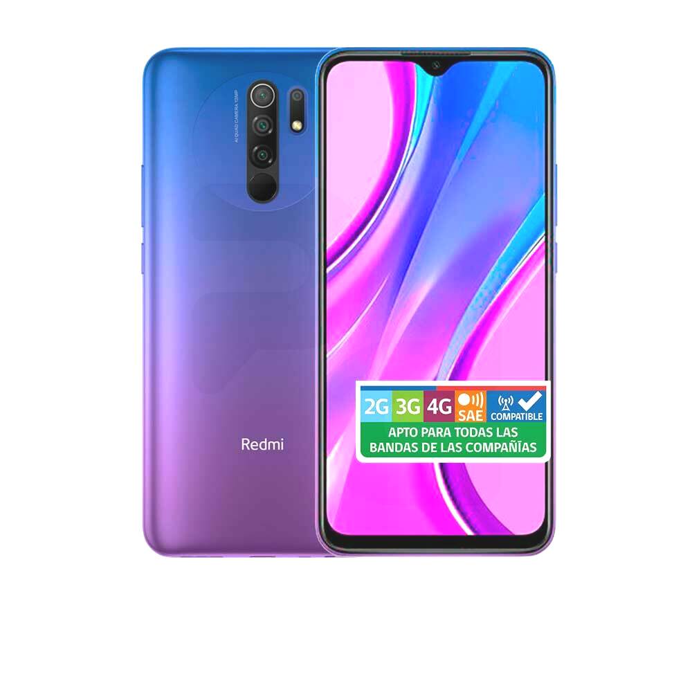 Xiaomi Smartphone Redmi 9 64GB/4GB Morado Wom | pc Factory