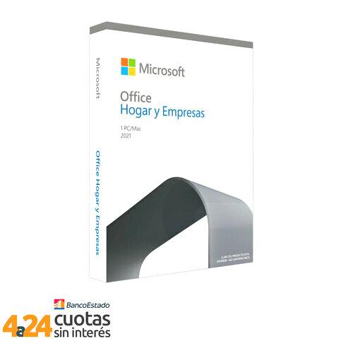 Microsoft Office Hogar y Empresa 2021 Español: 1 Usuario, Perpetuo, Word, Excel y PowerPoint 