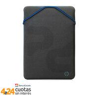 Funda Protectora Reversible para Notebook 14" Negro/Azul