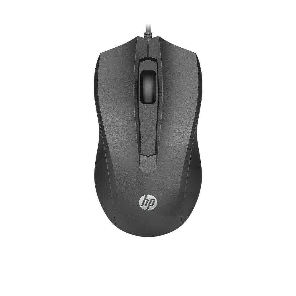 Mouse Alámbrico HP 100 - Negro
