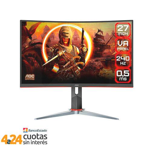 Monitor Gamer 27"" Curvo, Full HD, Panel VA, 240Hz(0,5ms), FreeSync Premium, HDR10 (C27G2Z)