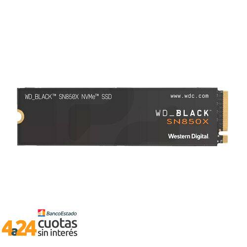 Unidad SSD 2TB PCIe NVMe Gen4 M.2 SN850X Black