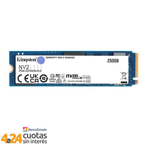 Unidad SSD 250GB PCIe NVMe Gen4 M.2 NV2