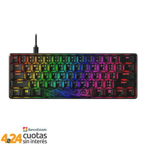 Teclado Gamer HyperX Alloy Origins 60 HX Red USB-C Ingles Black 