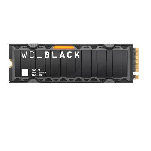 WD Black 1TB NVMe SSD (使用時間1035) WD Unidad SSD 1TB PCIe NVMe Gen4 M.2 SN850X Black (w/ Heatsink