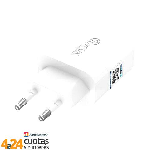 Cargador de Pared  Dual USB +C 30W Blanco Gyrux