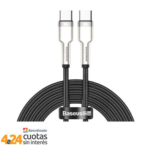 Cable Carga Rapida Tipo C a C 2m Negro Baseus