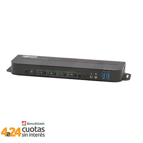 KVM HDMI / USB de 4 Puertos - 4K 60 Hz, HDR, HDCP 2.2, IR, Compartido de USB