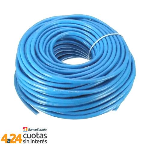 UK Patch Cord UTP Cat.5E Azul rollo de 100mt 100% Cobre