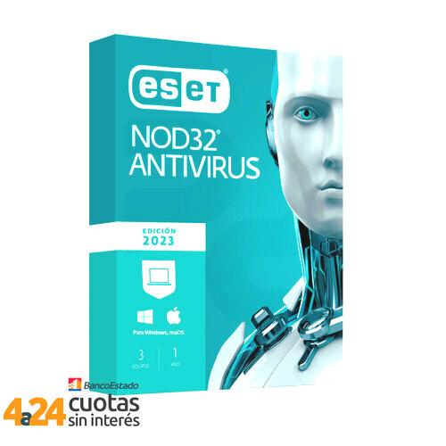 Antivirus NOD32 2023 - 3 PC 1 Año