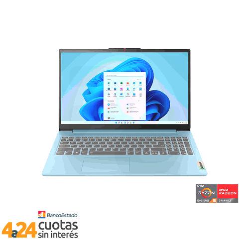 Notebook IdeaPad Slim 3 15.6"" FHD AMD Ryzen 5 7520U 8GB 512GB 15AMN8