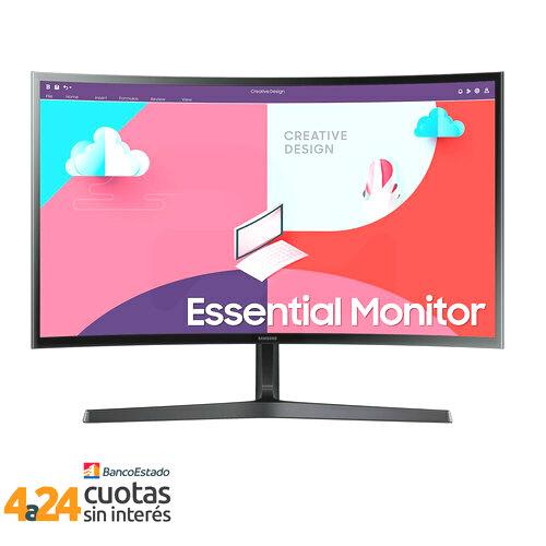 Monitor 24"" Curvo, Full HD, Panel VA, 75Hz, FreeSync (LS24C366EALXZS)