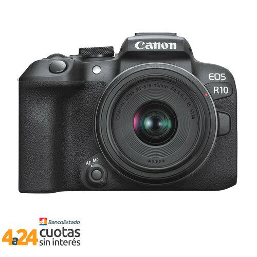 Cámara Mirrorless Canon EOS R10 RF-S + Lente 18-45mm