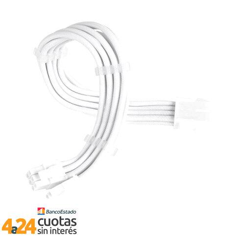 Extensor Cable 1 x 8 pines (4+4) EPS Blanco