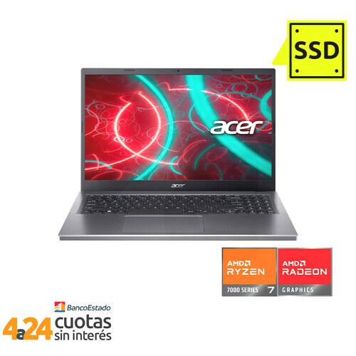 Notebook Aspire 5 Ryzen 7 7730U 15.6"" FHD 60Hz 8GB 512SSD Windows 11 Steel Grey A515-48M-R2DK-1