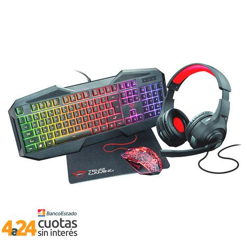 MousePad GXT 1180RW Negro + Audífonos + Mouse + Teclado