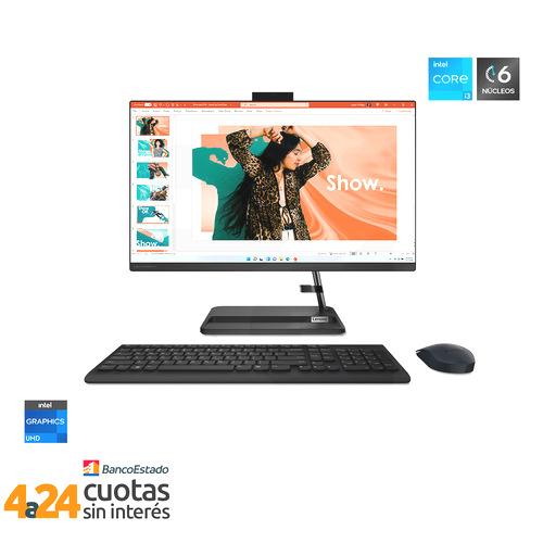 All in One  IdeaCentre AIO 3 24IAP7 23,8"" Intel  i3-1215U 8GB 512GB SSD Windows 11 Negro