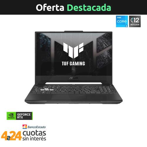 Notebook Gamer TUF F15 FX507 Intel Core i5-12500H NVIDIA GeForce RTX 3050 4GB 15.6"" FHD 144Hz 8GB 512GB FX507ZC4-HN056W