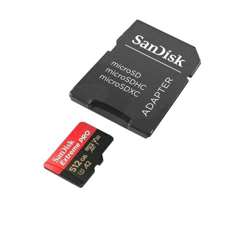 SanDisk Memoria 512GB microSDHC (200MB/s) A2 U3 V30 Extreme PRO