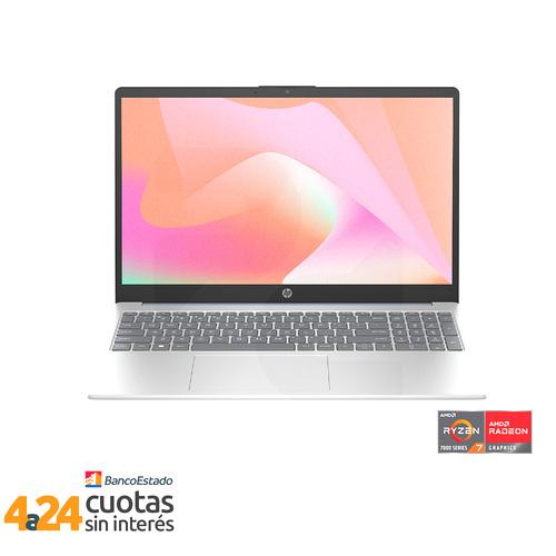 Notebook AMD Ryzen 7 7730U 15.6"" FHD 8GB 512GB SSD Windows 11 Plateado Natural 15-fc0021la