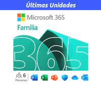 Microsoft 365 Family: hasta 6 usuarios, suscripción 12 meses, Word, Excel, PowerPoint, OneDrive y más. Antes Office 365 Hogar